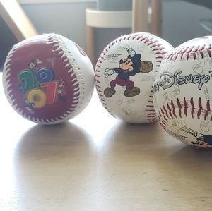 Lot of 3 | Disney Baseballs